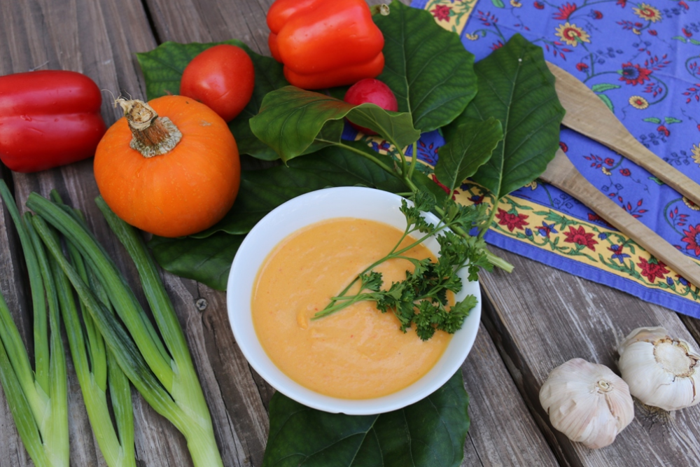 Pumpkin soup, Vegetarian food - easy to cook  from Miami local products