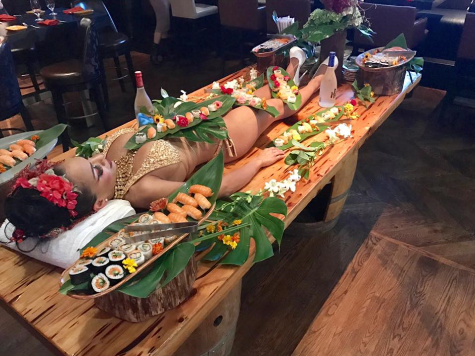 Zhantra Entertainment company, Performers girls in Miami, Sushi girl