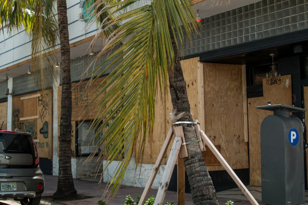 Aftermath of Hurricane Irma in Miami, FL, September 10th, 2017
