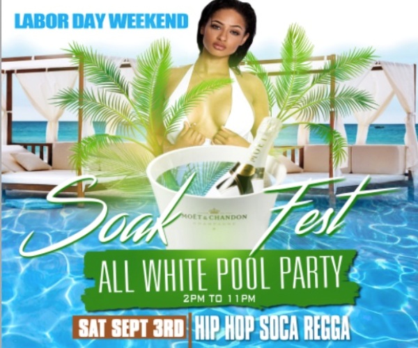 Soak Fest All White Pool Party