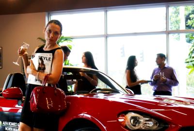 2017 Fiat 124 Spider in North Miami Dealer, Editor of SFL Style magazine Olga Kulakova