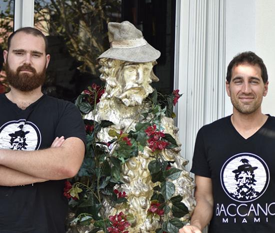 Owners of Baccano Italian Restaurant. Miami Wynwood Design District
